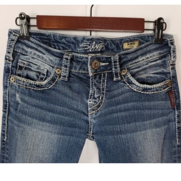 Silver Aiko Skinny Jeans 26x31 - Picture 2 of 8